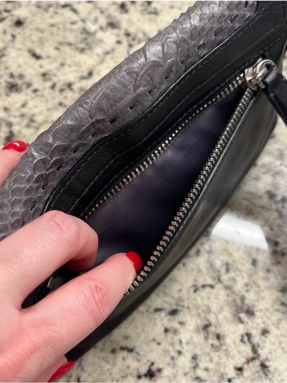 Coach Pinnacle Embossed Python Exotic Color Block Clutch/Wristlet EUC - Picture 11 of 15